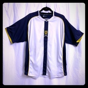 Scotland Men’s White/Navy V Neck Rugby Top